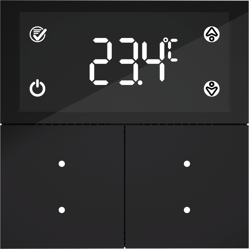 Ekranlı 2 Gang 80x80